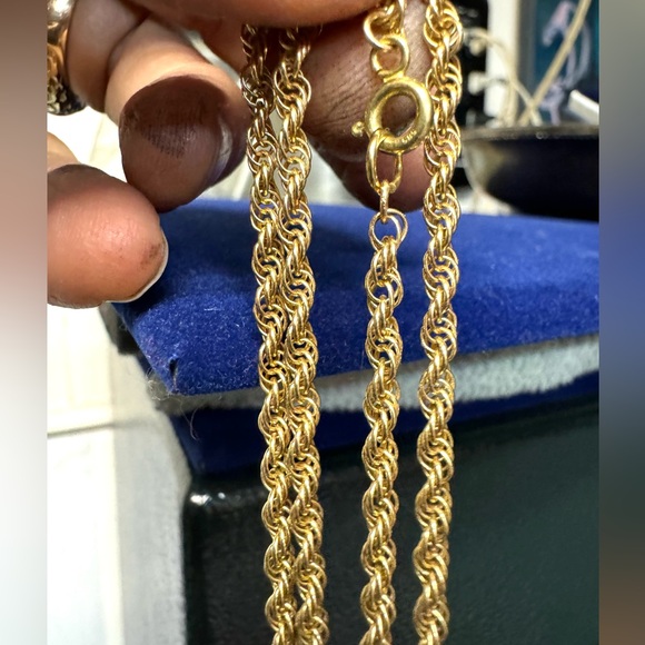 16” rope chain - 14k